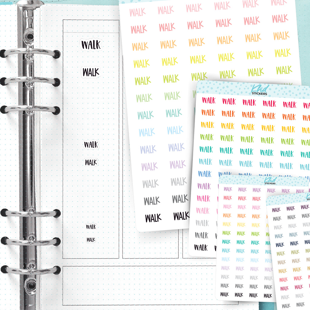 Walk Planner Stickers Small