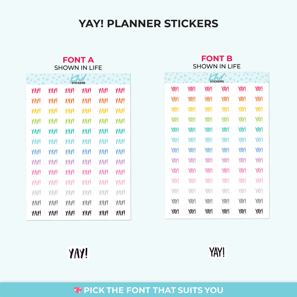 Yay! Planner Stickers Tiny