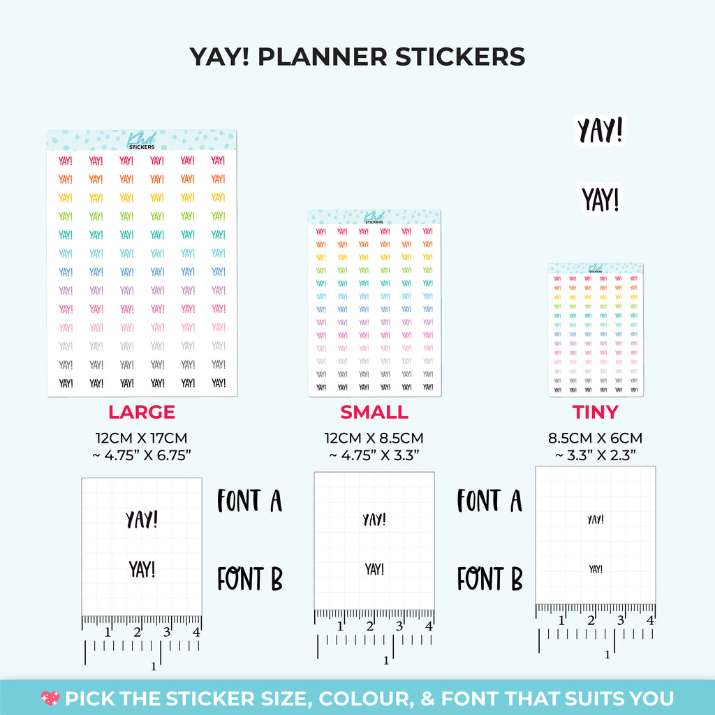 Yay! Planner Stickers Tiny