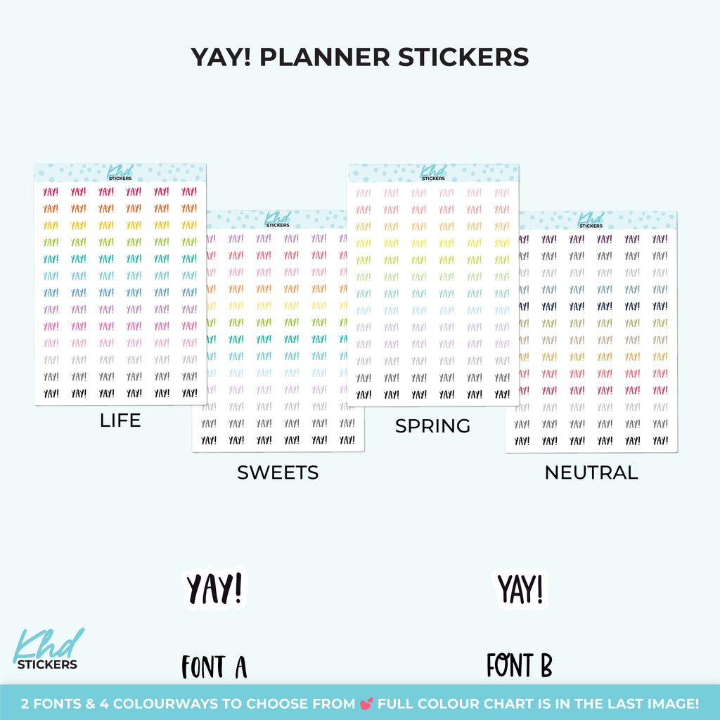 Yay! Planner Stickers Tiny