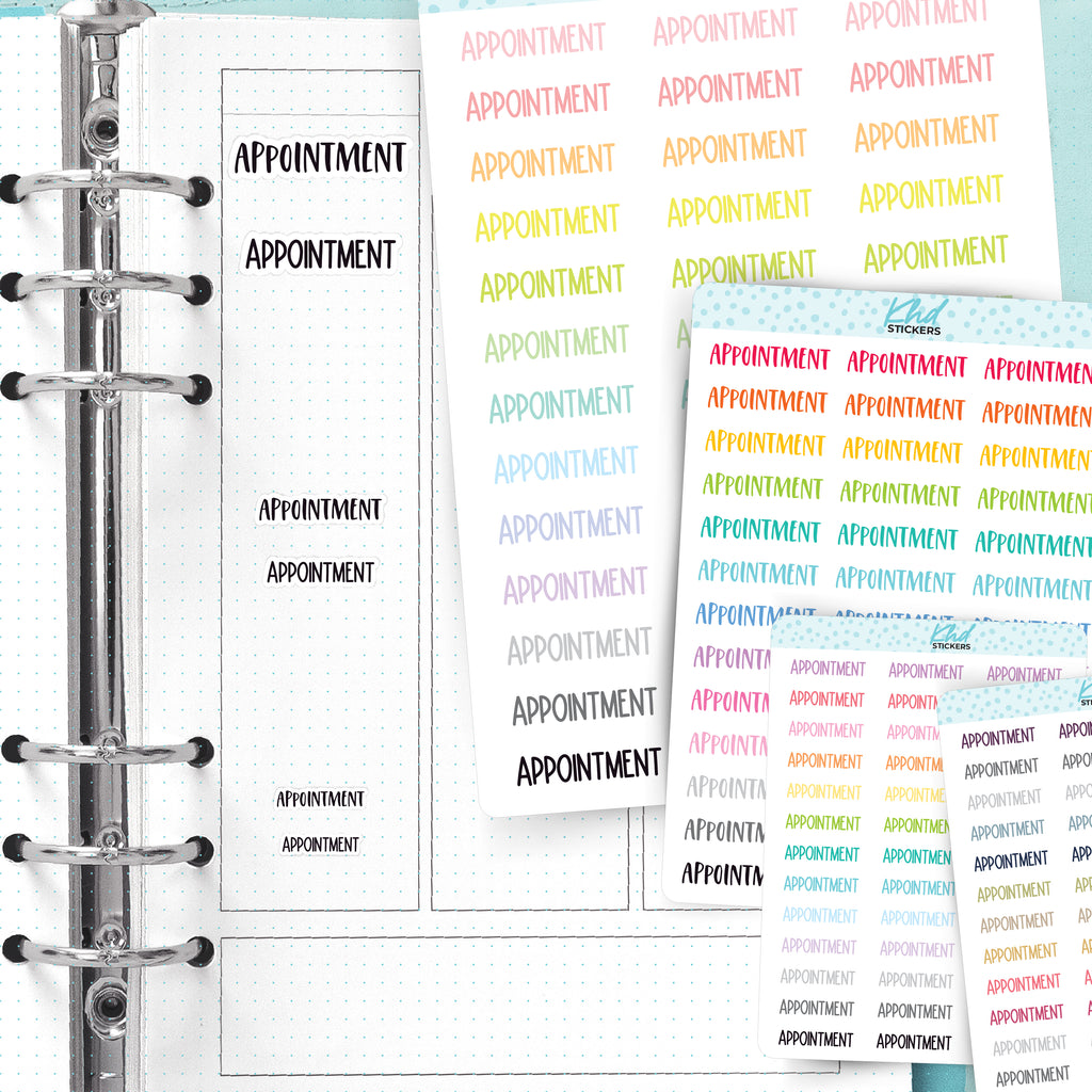 Appointment Planner Stickers Small