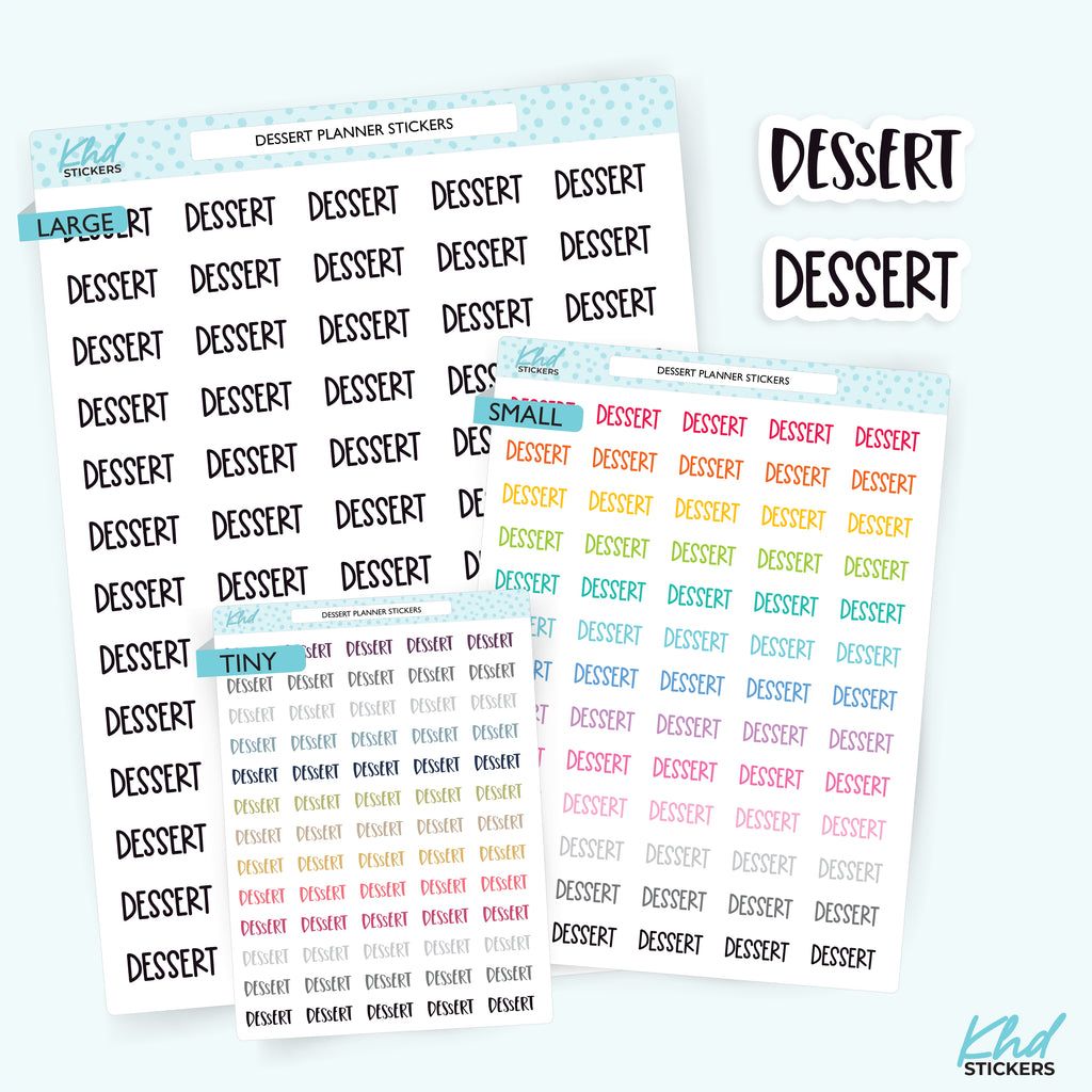 Dessert Planner Stickers Small