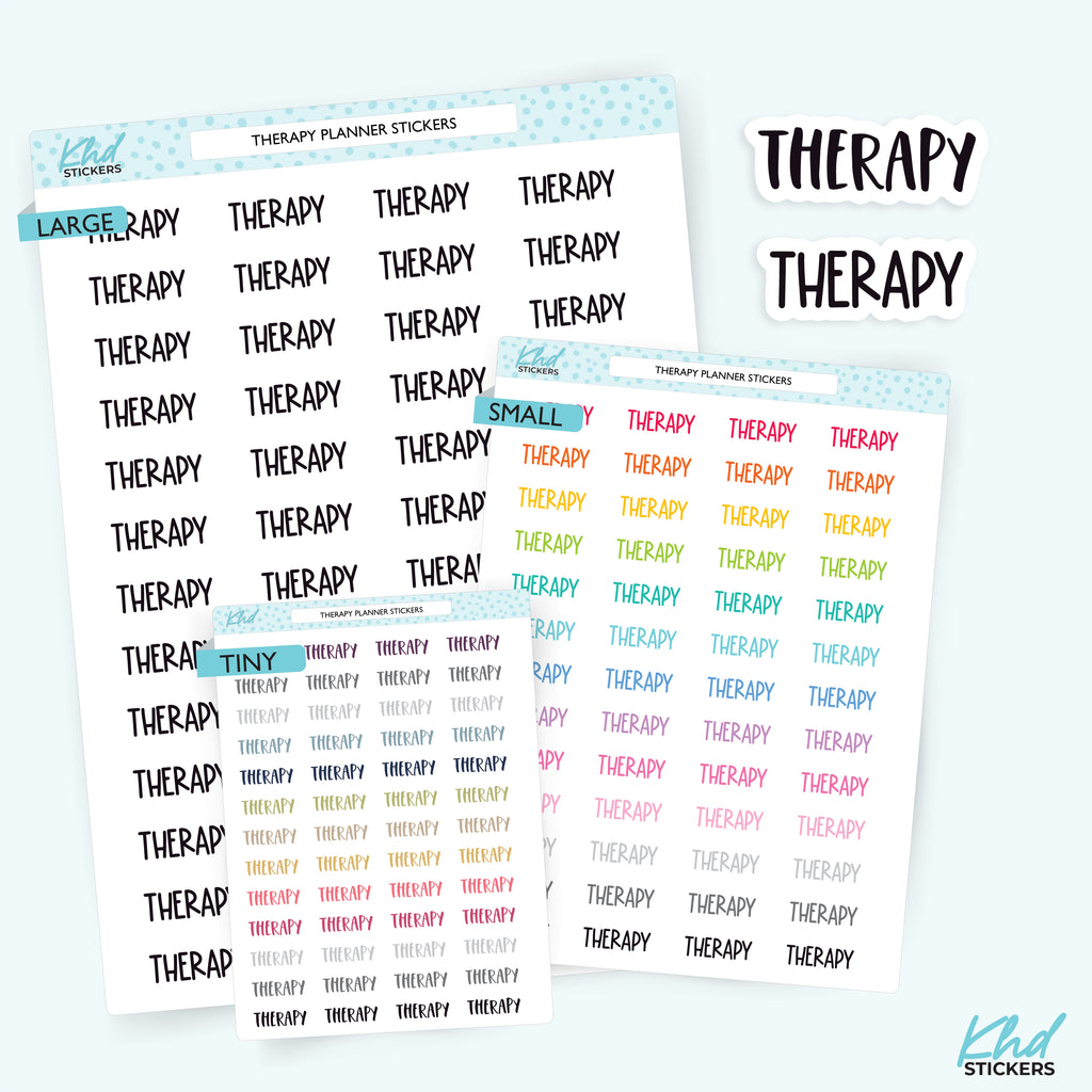 Therapy Planner Stickers Small