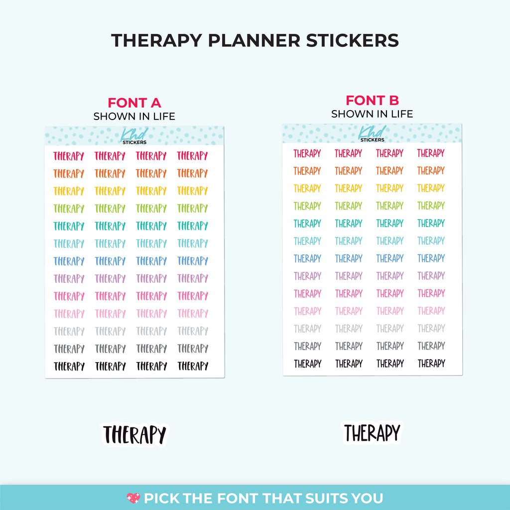Therapy Planner Stickers Small