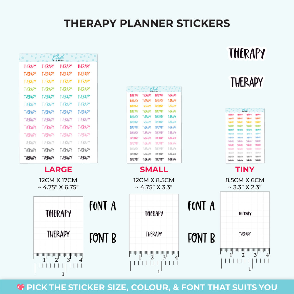 Therapy Planner Stickers Small