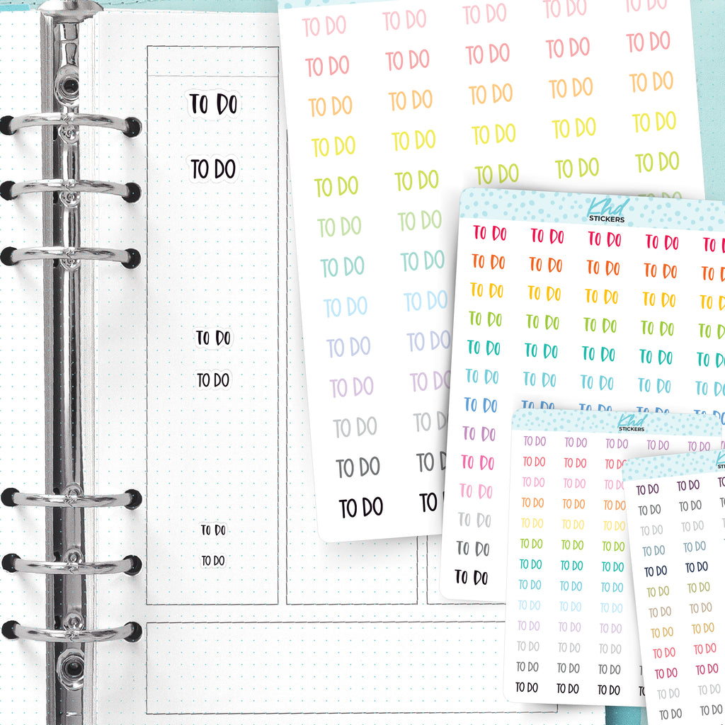 To Do Planner Stickers Small