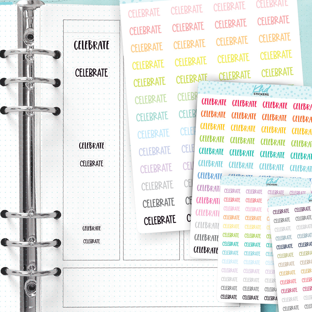 Celebrate Planner Stickers Small