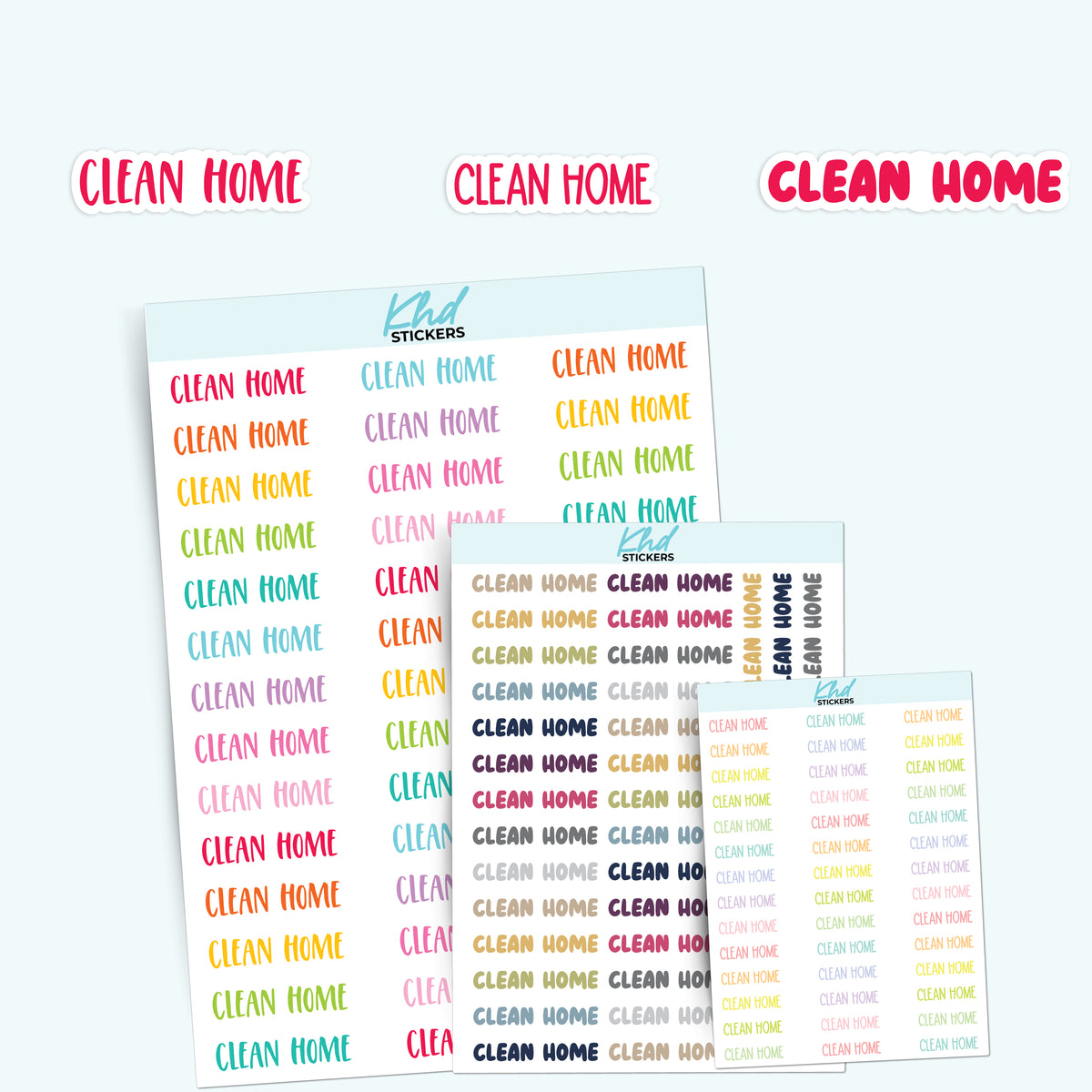 Clean Home Planner Stickers – KHDStickers