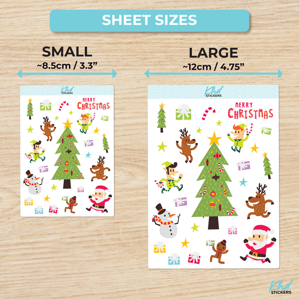 Fun Christmas Stickers Small