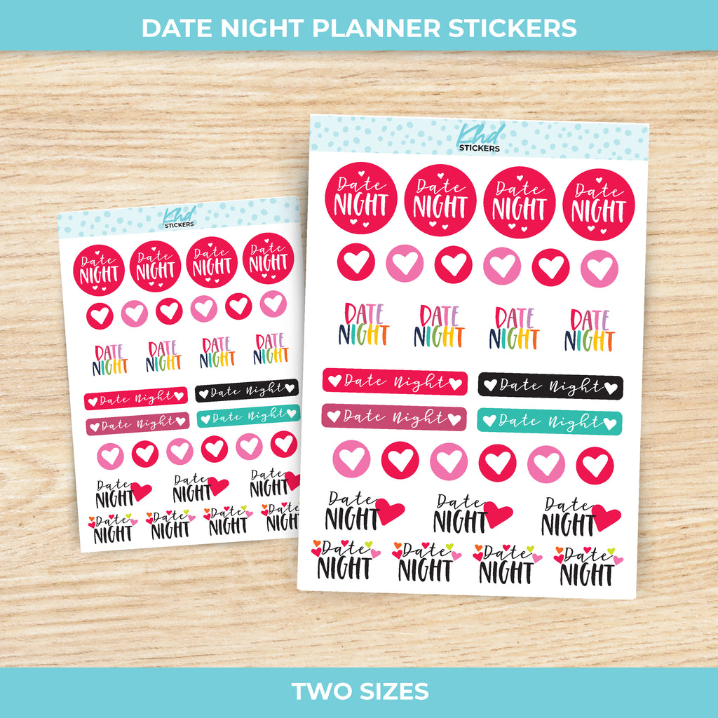 Date Night Stickers Small