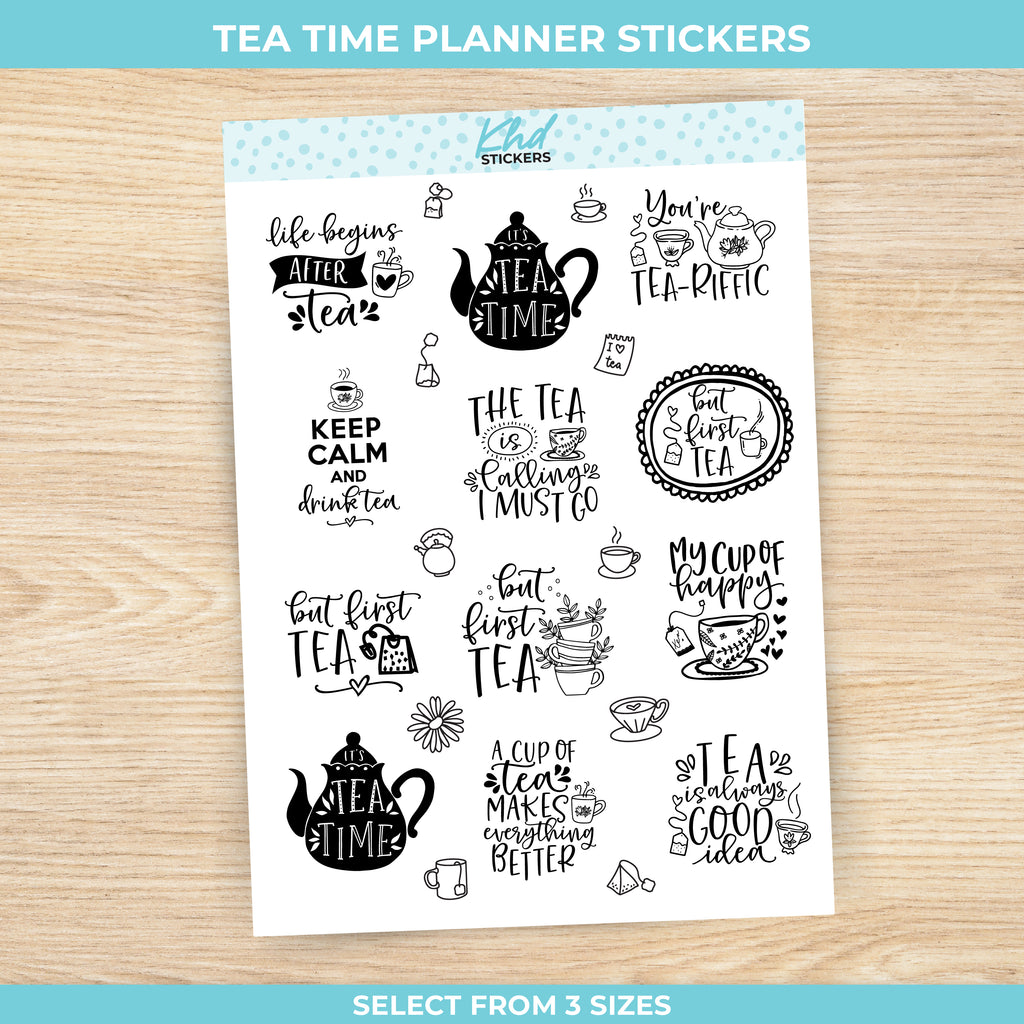 Tea Time Stickers Small