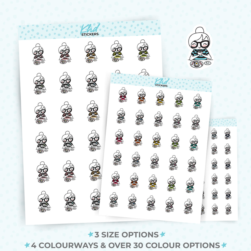 Planner Girl Leona Meal Time Planner Stickers Large