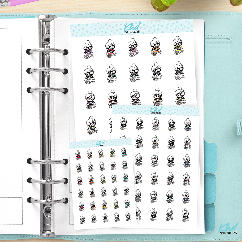 Planner Girl Leona Meal Time Planner Stickers Large