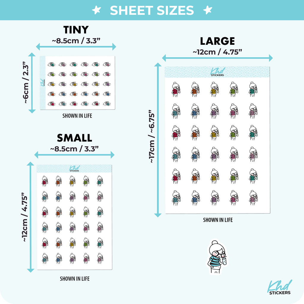 Planner Girl Leona Bloated  Planner Stickers Small