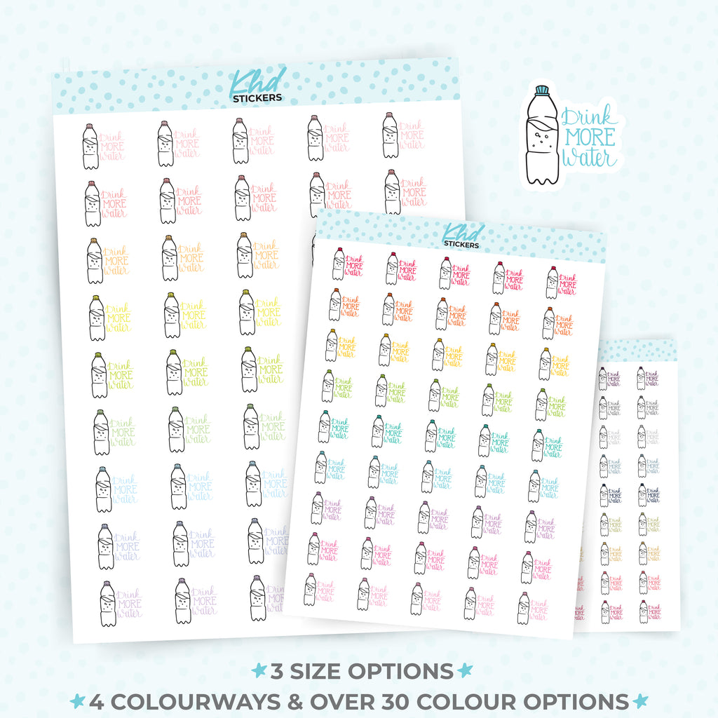 Drink More Water Planner Stickers Small