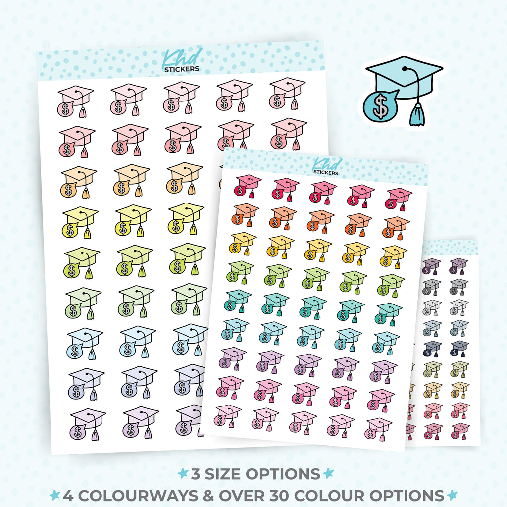 Student Loan / HECS / HELP /  Fee-HELP Planner Stickers Small