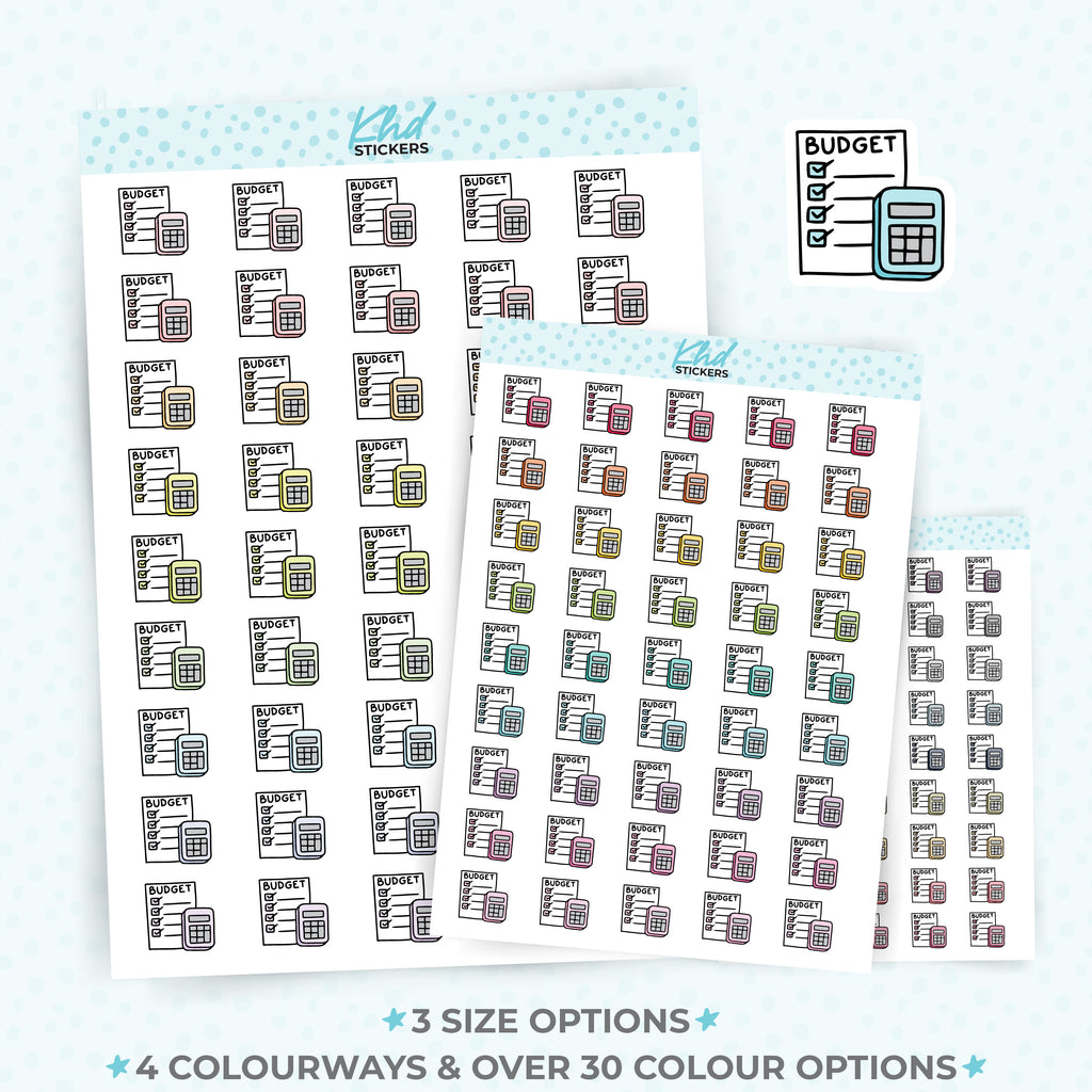 Budget Planner Stickers Small