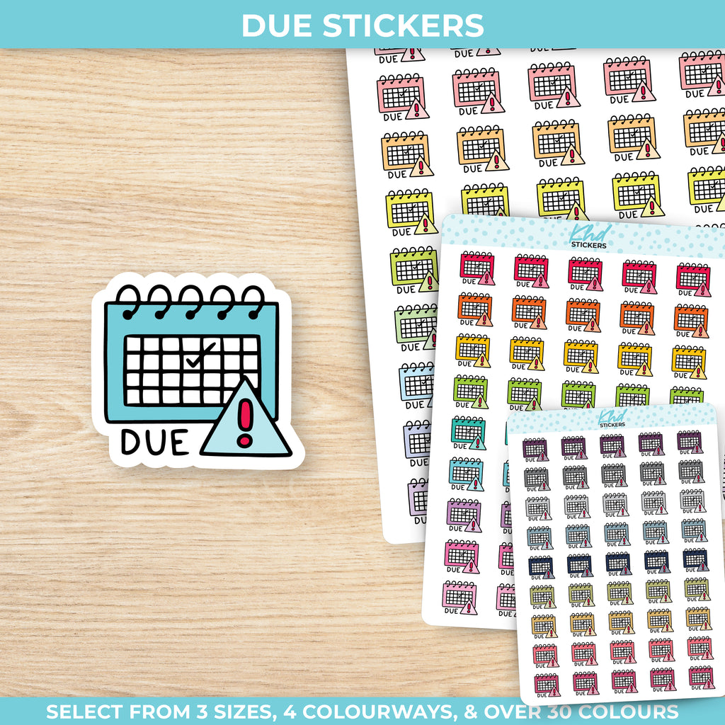 Due Planner Stickers Small