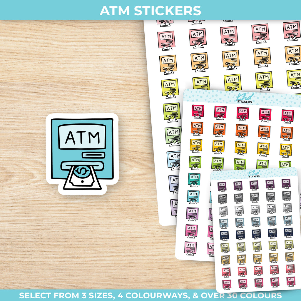 ATM Planner Stickers Small