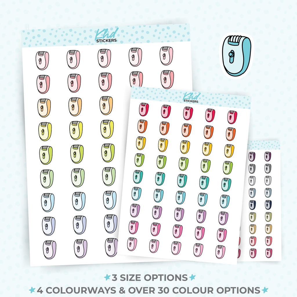 Epilator Planner Stickers Small