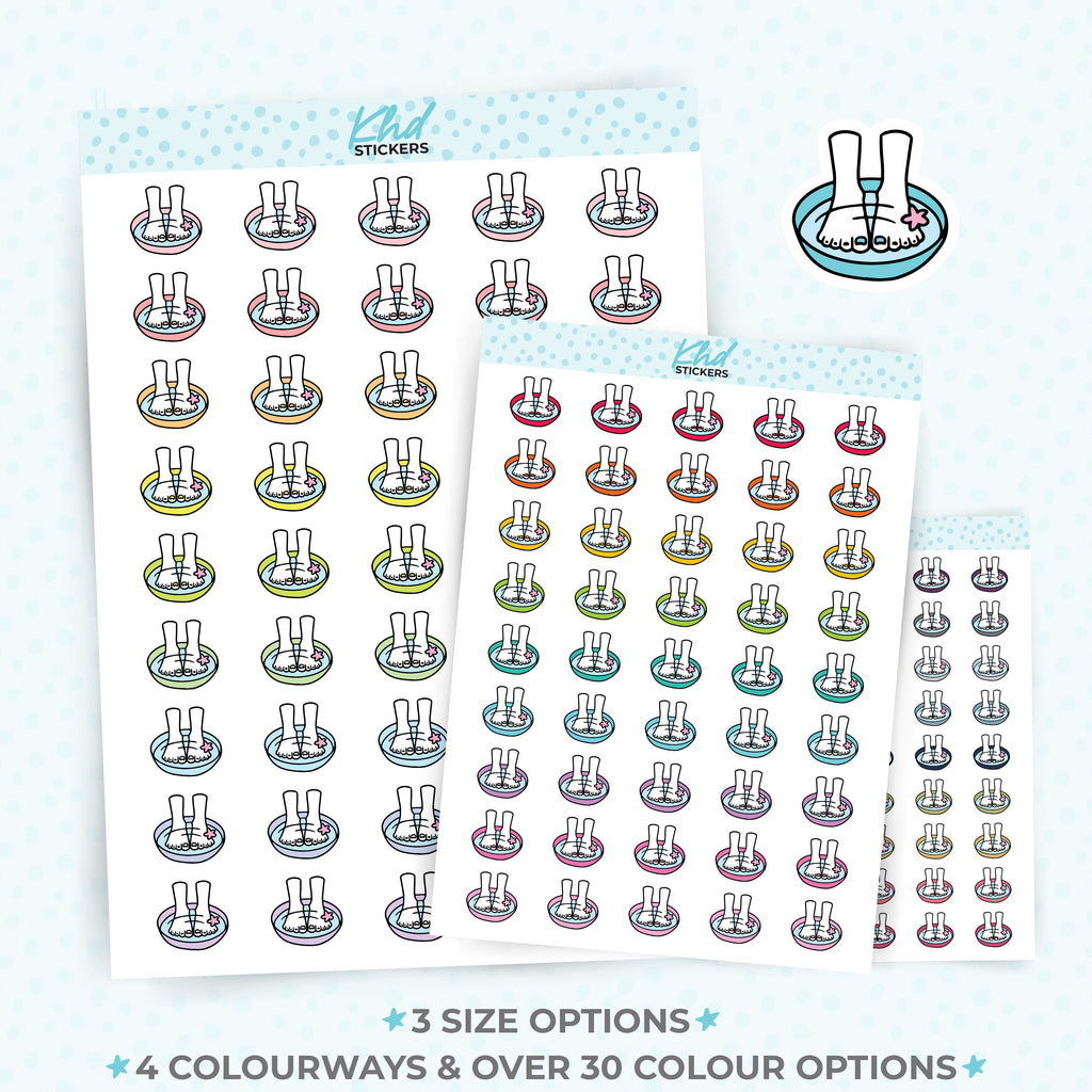 Foot Spa Planner Stickers Small