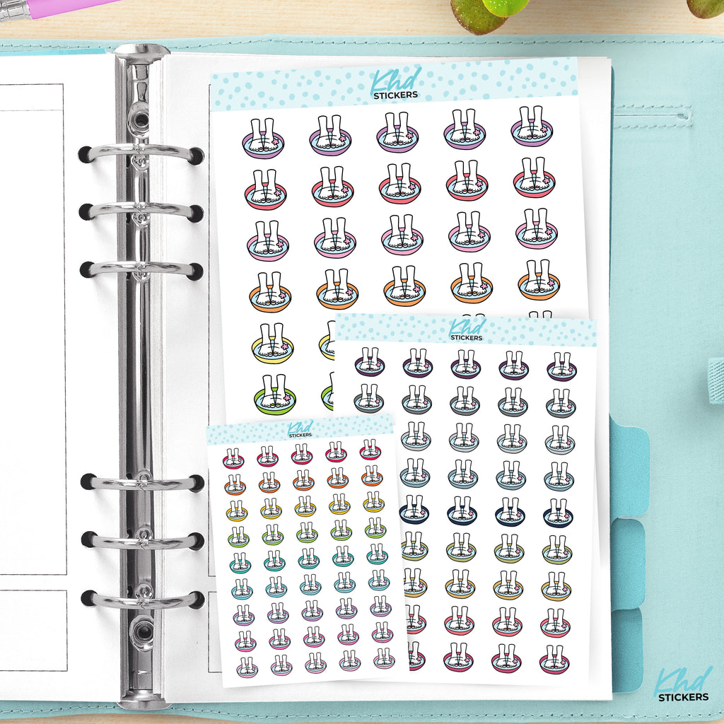 Foot Spa Planner Stickers Small