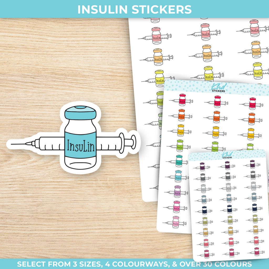 Insulin Planner Stickers Small