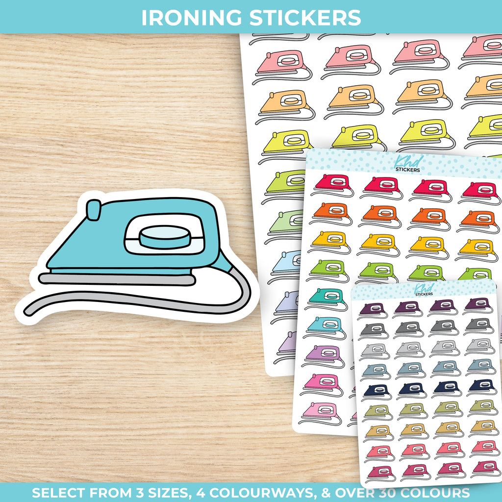 Ironing Planner Stickers Small