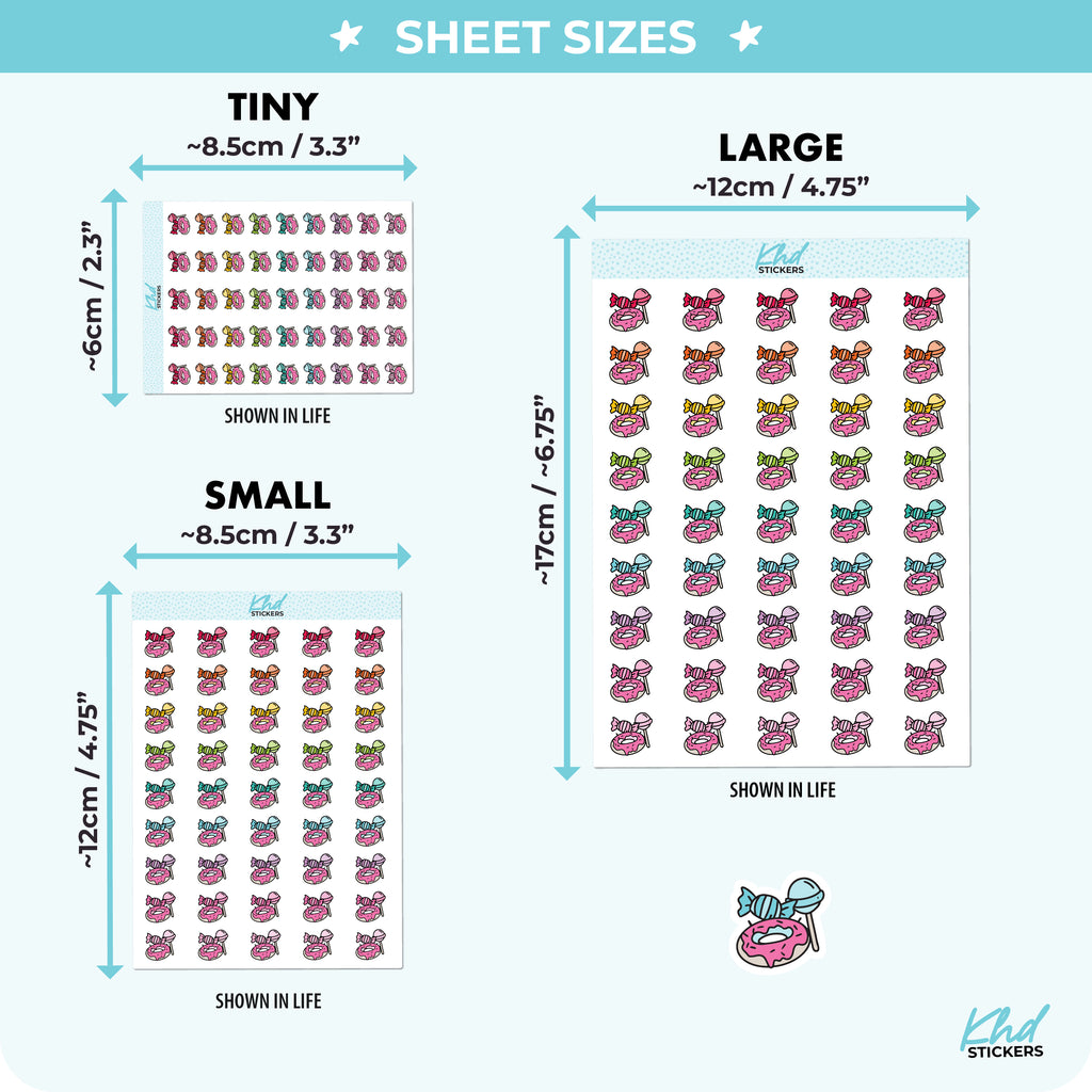 Sweet Treats Planner Stickers Small