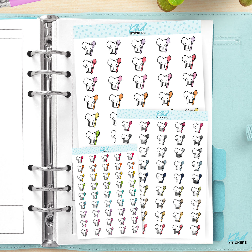 Cooking and baking planner stickers Small