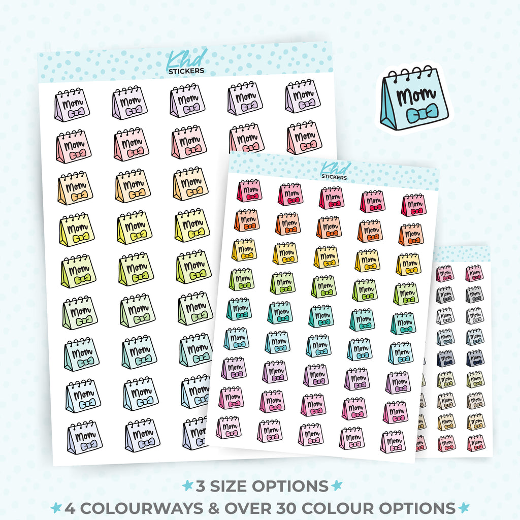 Mom Appointment Reminders Planner Stickers Small