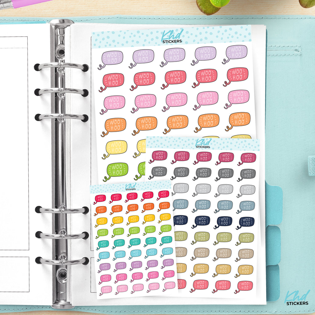 Woo Hoo Planner Stickers Small