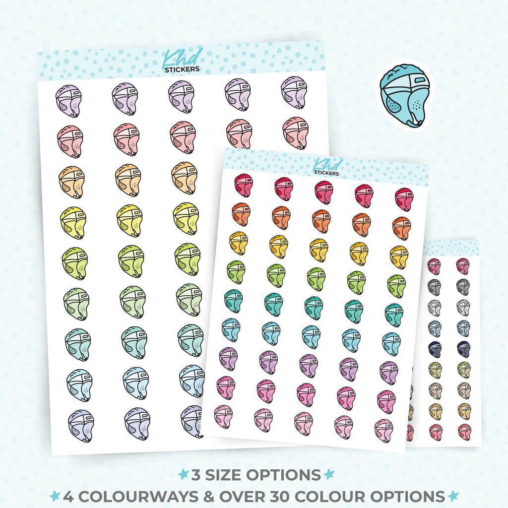 Sport Helmet Planner Stickers Small