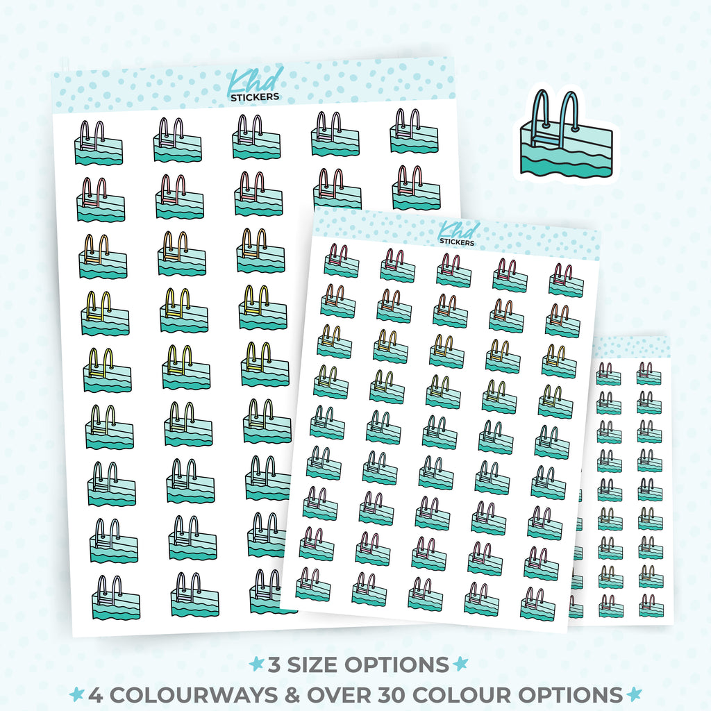 Swimning Pool Planner Stickers Small