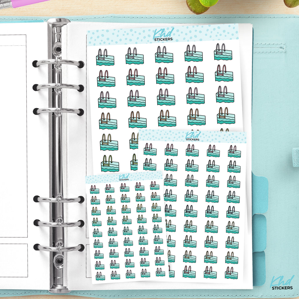 Swimning Pool Planner Stickers Small