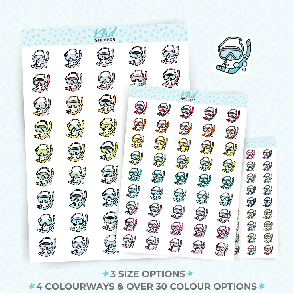 Snorkling Planner Stickers Small