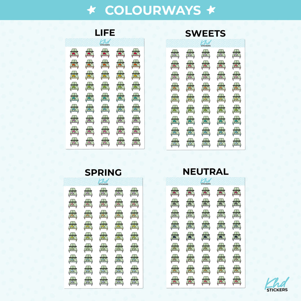 Table Tennis Planner Stickers Small