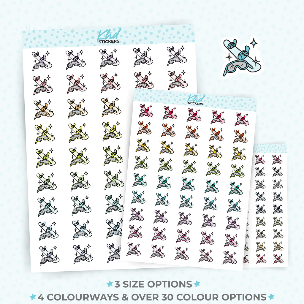 Snowboarding Planner Stickers Small