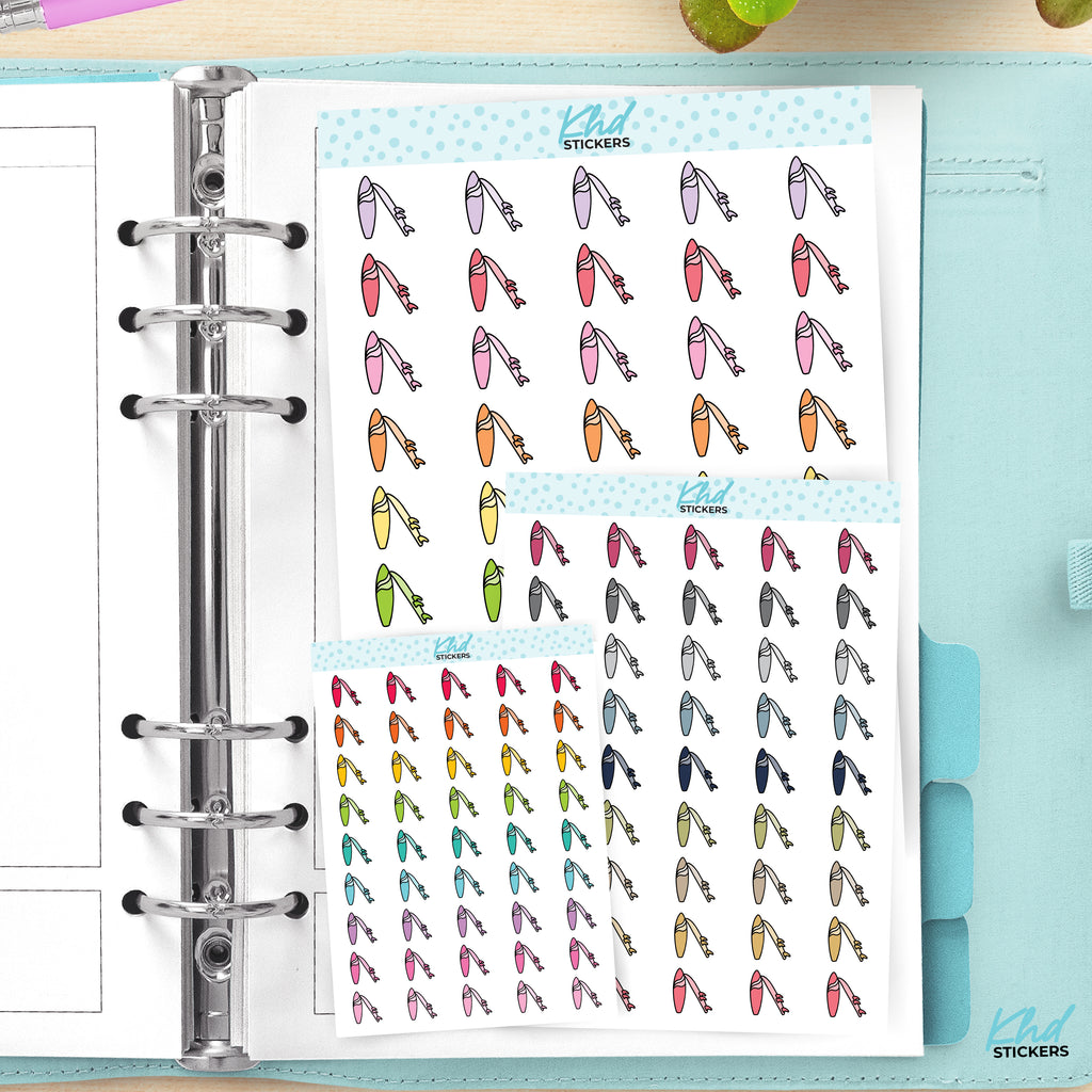 Surfboard Planner Stickers Small