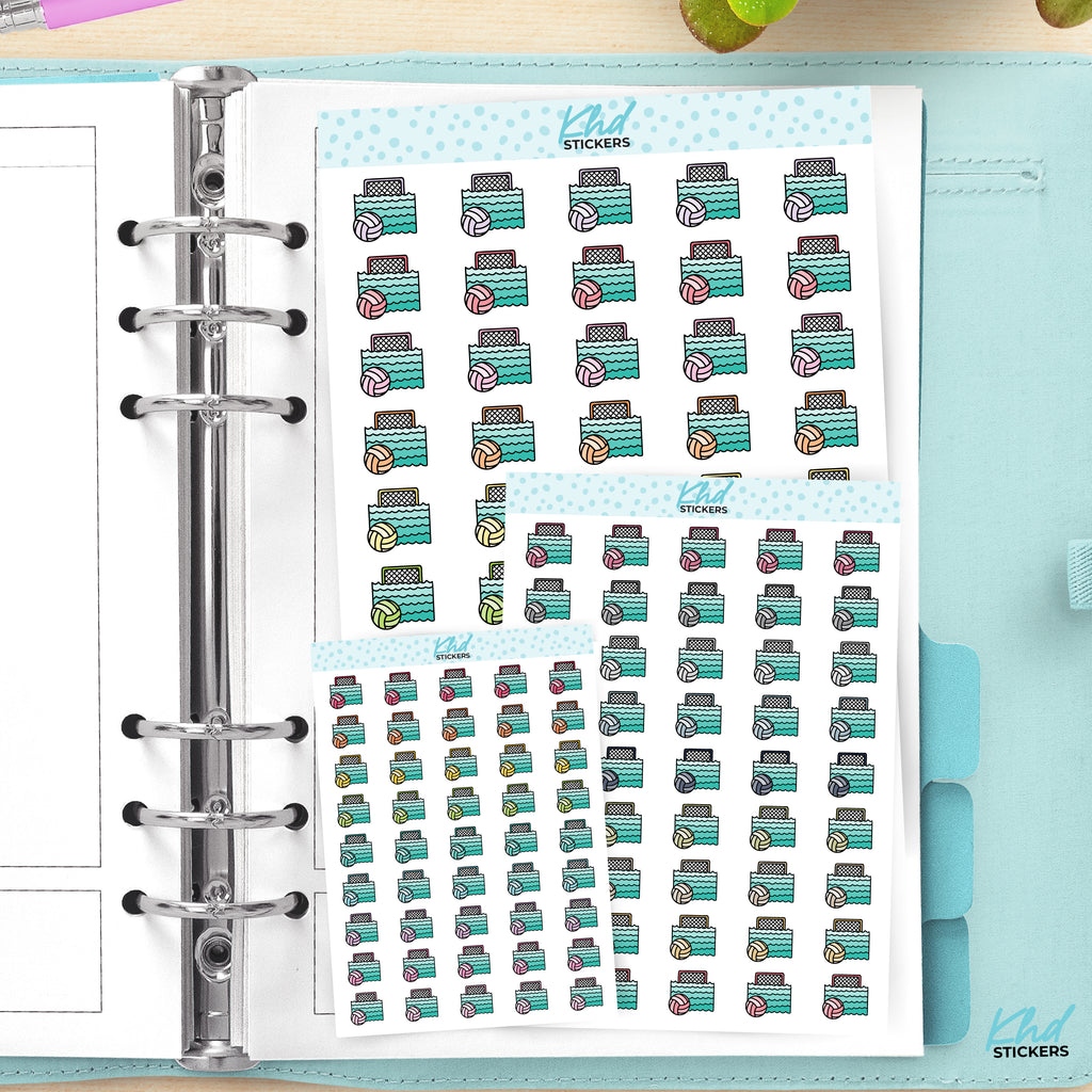 Water Polo Planner Stickers Small