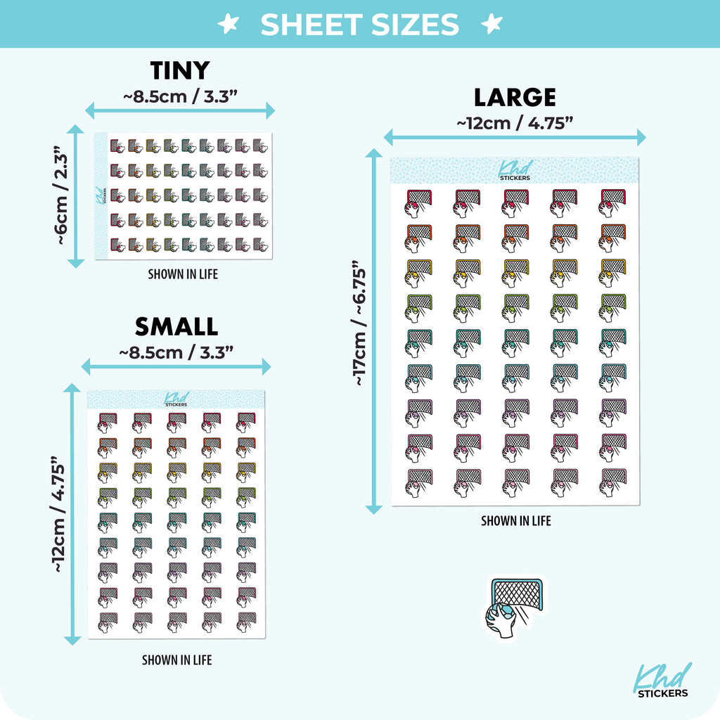 Water Polo Planner Stickers Small