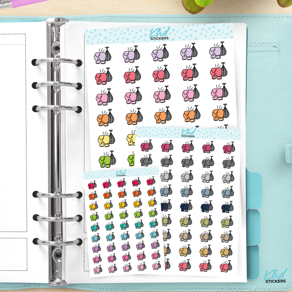 Boxing Planner Stickers Small