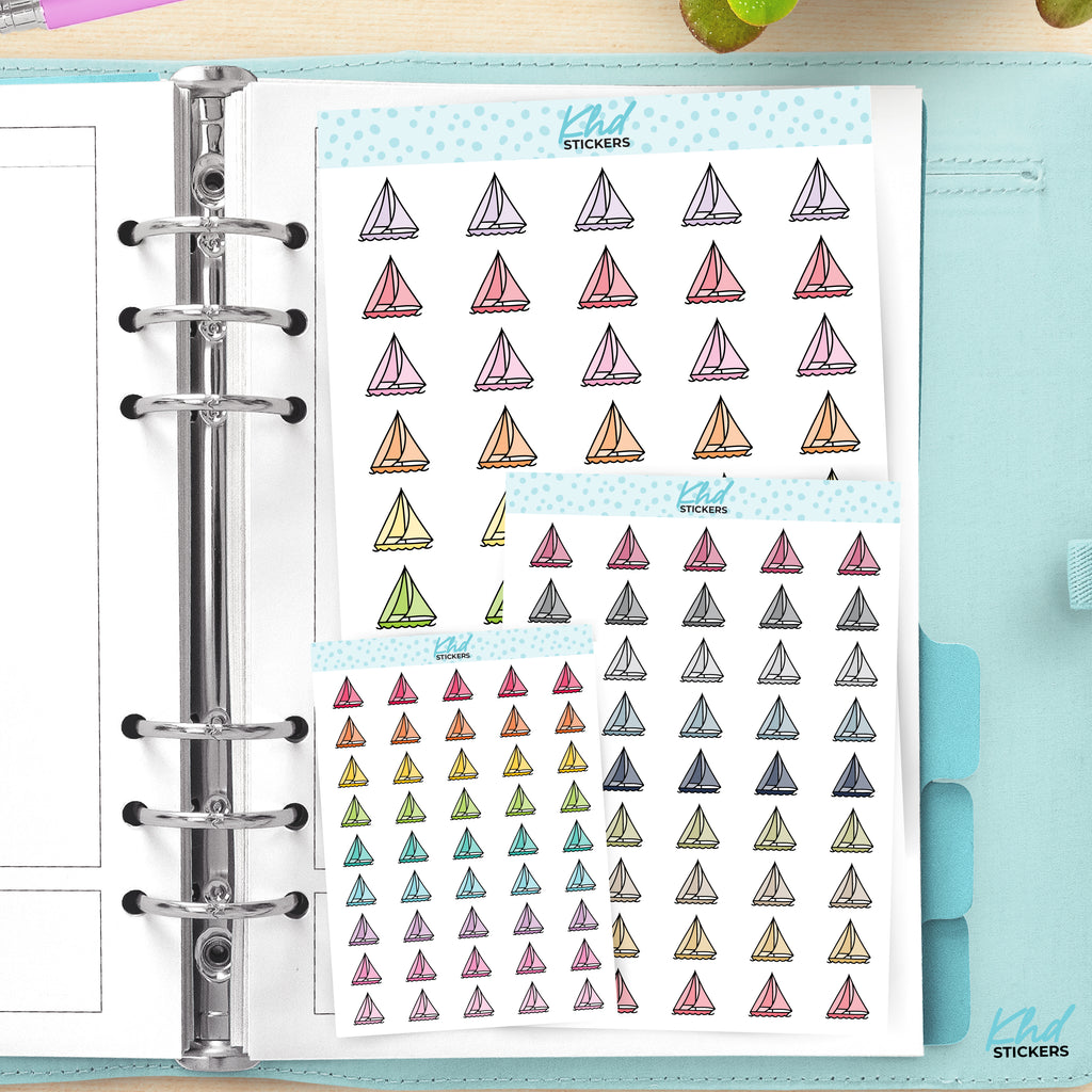 Sailing Planner Stickers Small