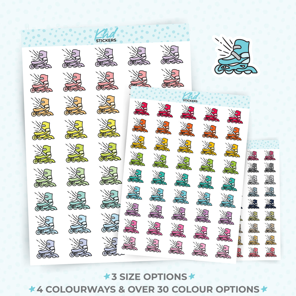 Curling Planner Stickers Small