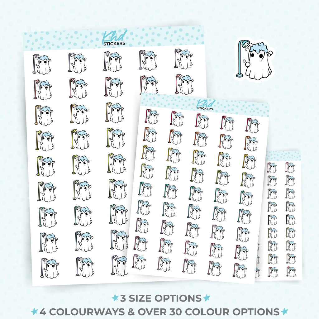 Ghost Shower Time Planner Stickers Small