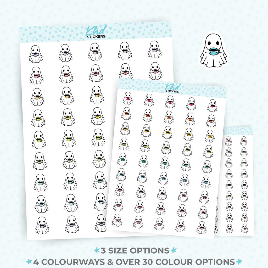 Ghost Coffee Time Planner Stickers Small