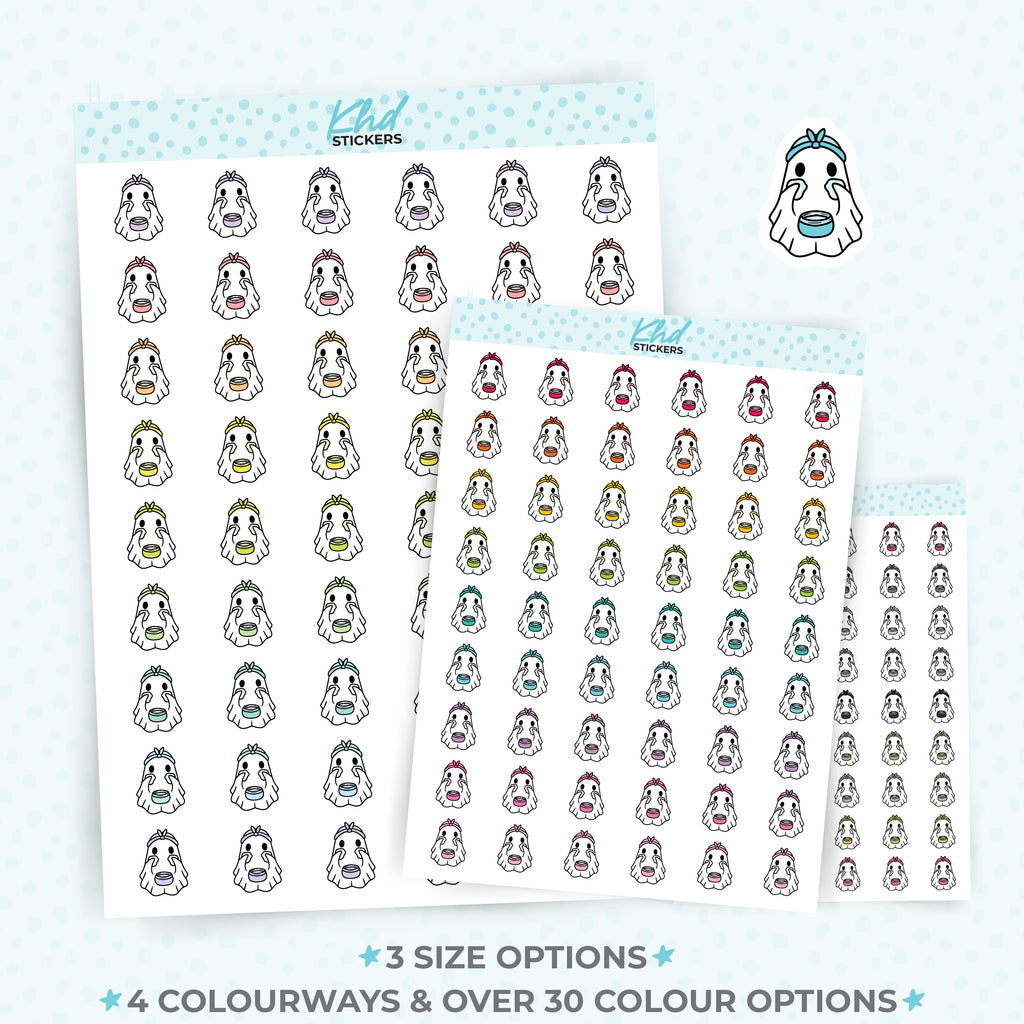 Ghost Face Mask Planner Stickers Small