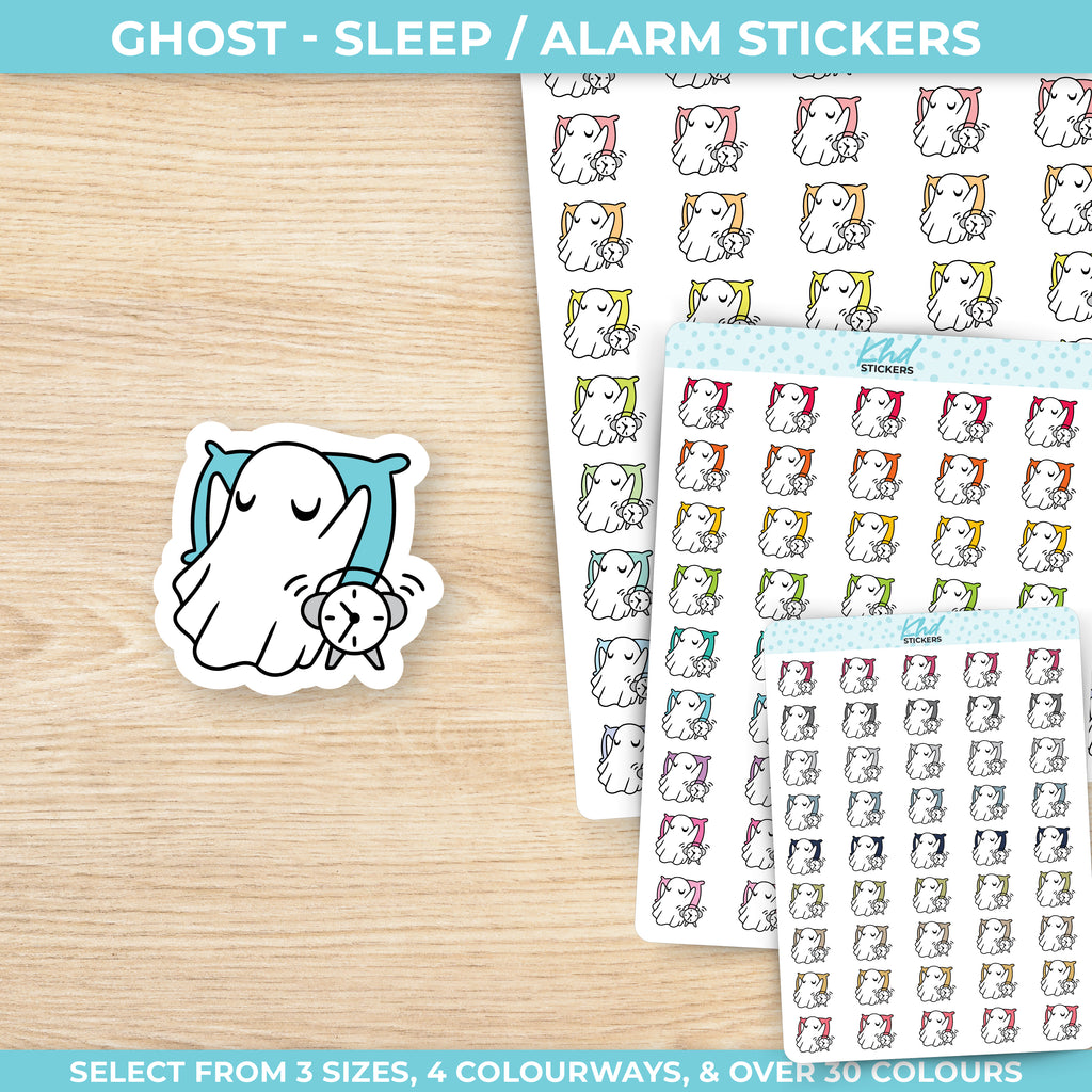 Ghost Sleep & Alarm Planner Stickers Small