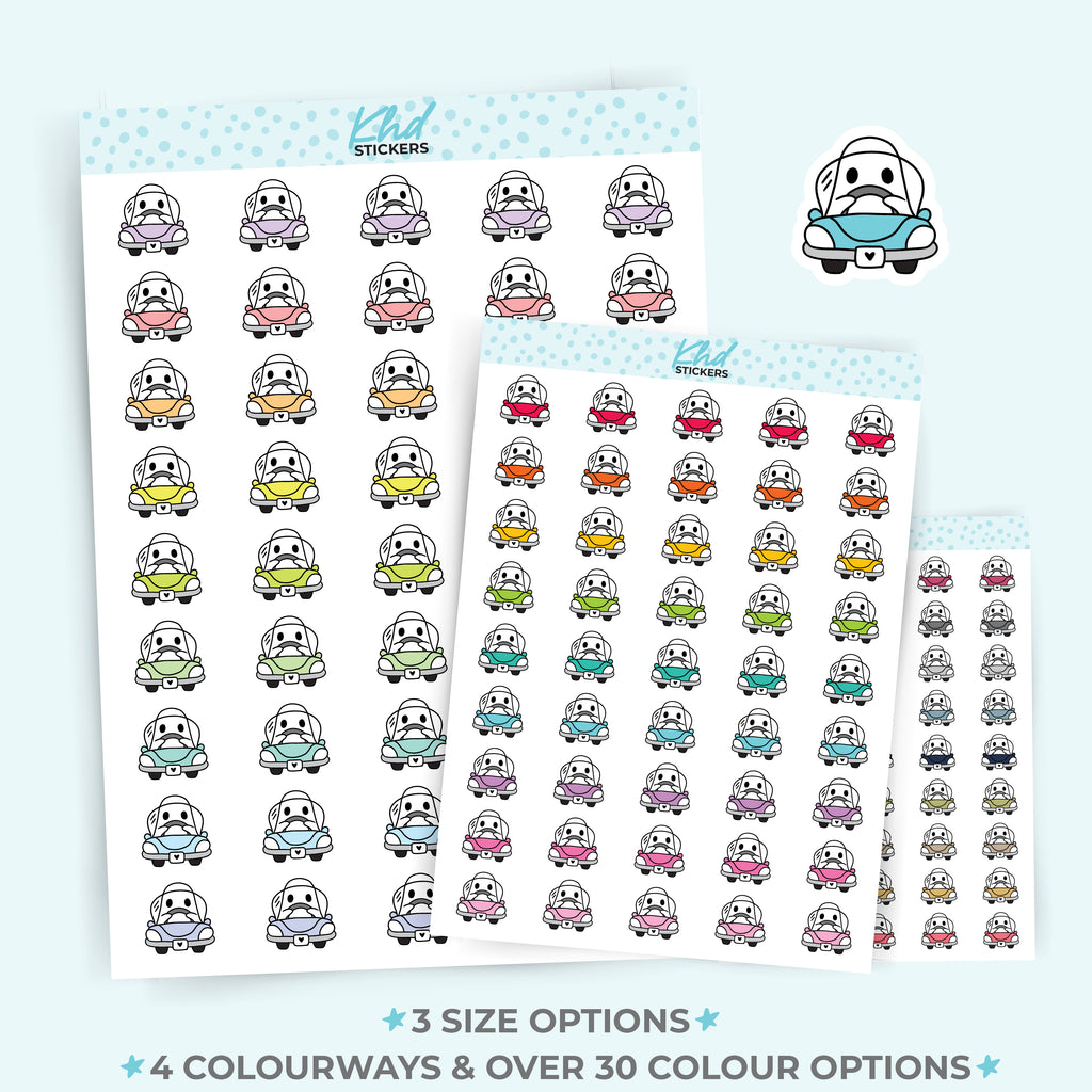 Ghost Road Trip / Driving Planner Stickers Small