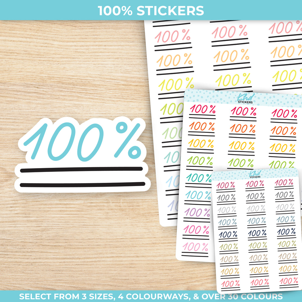 100% Planner Stickers Small